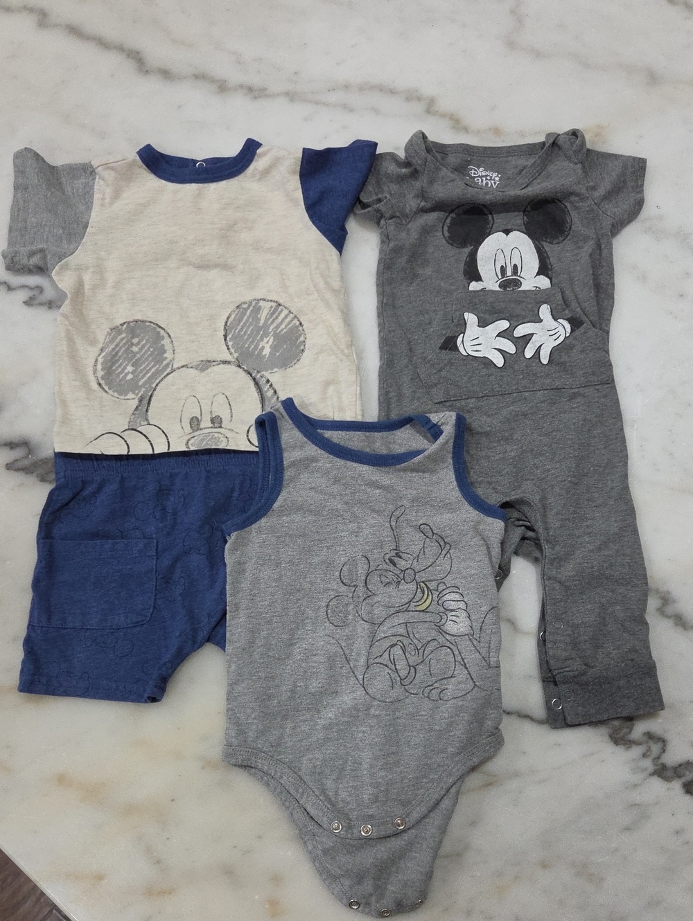 Disney Baby Mickey Mouse Boys 6M 4-Piece Outfit Lot